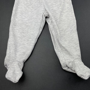 unisex Baby Berry, grey footed leggings / bottoms, elasticated, EUC, size 0000,  