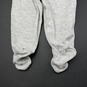 unisex Baby Berry, grey footed leggings / bottoms, elasticated, EUC, size 0000,  