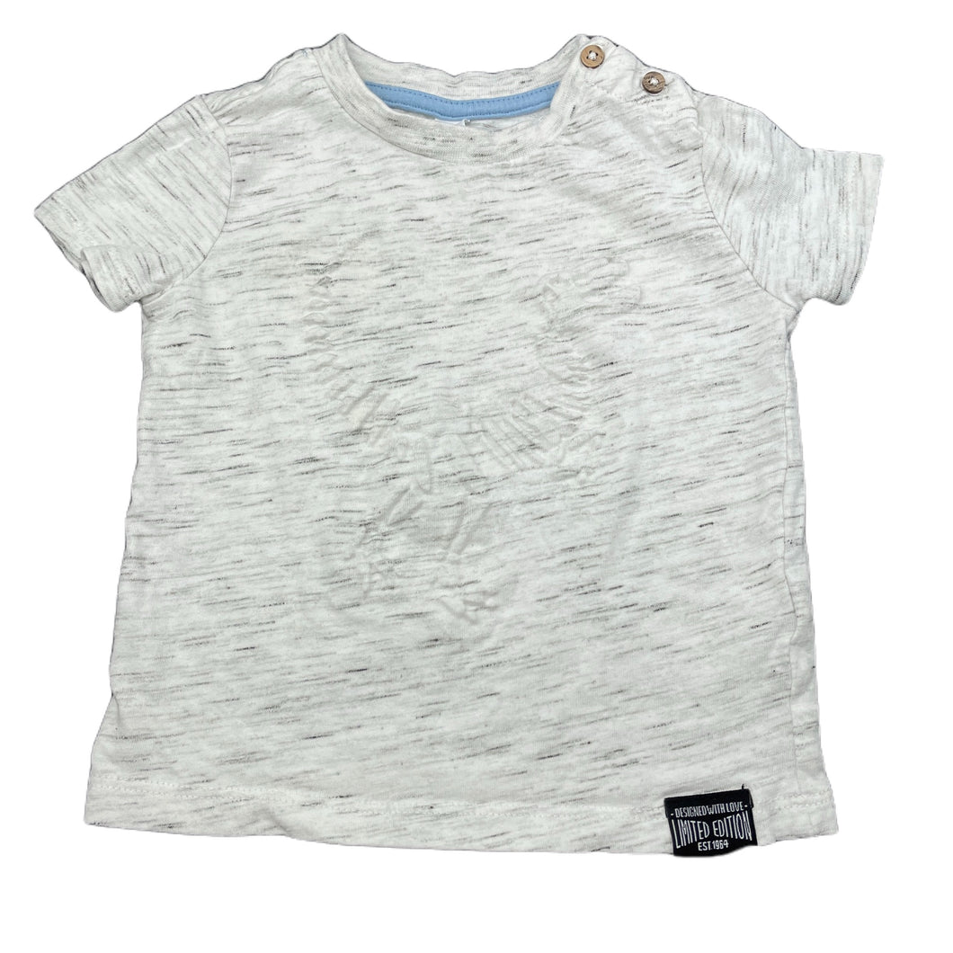Boys Dymples, grey t-shirt / top, dinosaur, GUC, size 00,  