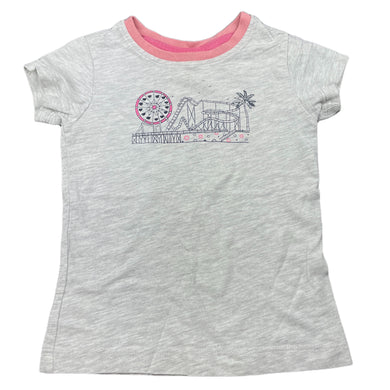 Girls Anko, grey marle pyjama t-shirt / top, FUC, size 2,  