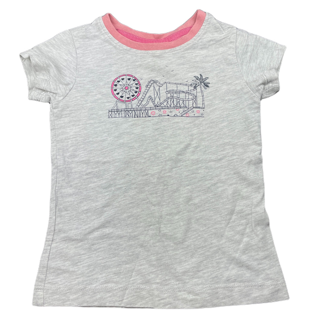 Girls Anko, grey marle pyjama t-shirt / top, FUC, size 2,  