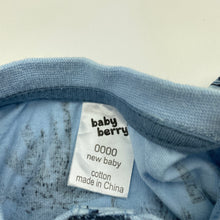 Load image into Gallery viewer, Boys Baby Berry, blue cotton long sleeve top, FUC, size 0000,  