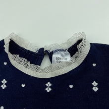 Load image into Gallery viewer, Girls Target, navy cotton romper, wash fade, FUC, size 0,  