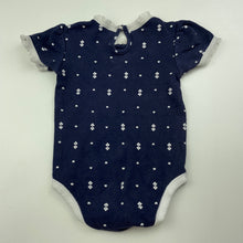 Load image into Gallery viewer, Girls Target, navy cotton romper, wash fade, FUC, size 0,  