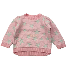 Load image into Gallery viewer, Girls Target, pink &amp; silver sweater / jumper, FUC, size 000,  