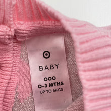 Load image into Gallery viewer, Girls Target, pink &amp; silver sweater / jumper, FUC, size 000,  