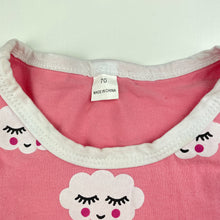 Load image into Gallery viewer, Girls Pink Heart, romper, clouds, GUC, size 00,  