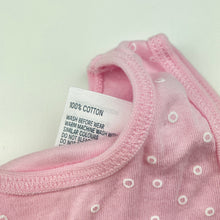 Load image into Gallery viewer, Girls Anko, pink cotton singletsuit / romper, EUC, size 000,  