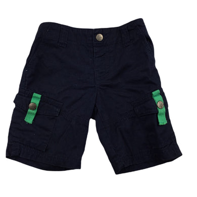 Target navy cottn cargo shorts, elasticated, size 00, Pre-loved