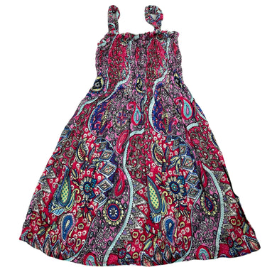 Girls hand made, lightweight cotton summer dress, GUC, size 0-1, L: 48cm