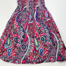 Load image into Gallery viewer, Girls hand made, lightweight cotton summer dress, GUC, size 0-1, L: 48cm