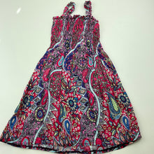 Load image into Gallery viewer, Girls hand made, lightweight cotton summer dress, GUC, size 0-1, L: 48cm