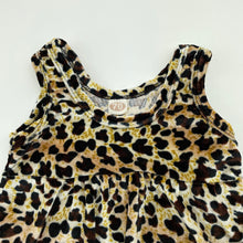 Load image into Gallery viewer, Girls velour, leopard print overalls / romper, EUC, size 00,  
