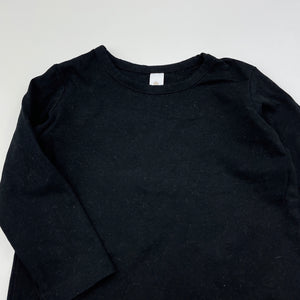 unisex Dymples, black long sleeve t-shirt / top, GUC, size 1,  