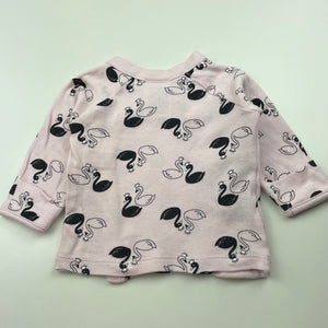 Girls Baby Baby, pink cotton long sleeve top, EUC, size 000,  
