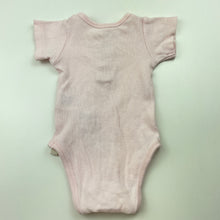 Load image into Gallery viewer, Girls Cotton On, pink ribbed bodysuit / romper, FUC, size 0000,  