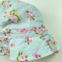 Load image into Gallery viewer, Girls Millymook, reversible lightweight cotton bucket hat, FUC, size 000-00,  