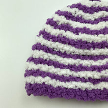 Load image into Gallery viewer, unisex soft feel, striped hat / beanie, EUC, size 000,  