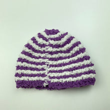 Load image into Gallery viewer, unisex soft feel, striped hat / beanie, EUC, size 000,  