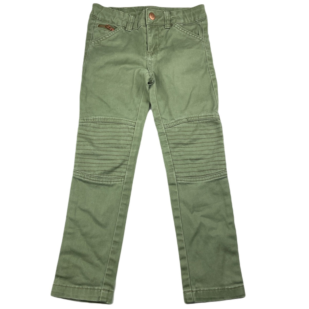 Girls Target, khaki stretch cotton pants, adjustable, Inside leg: 44cm, GUC, size 5,  