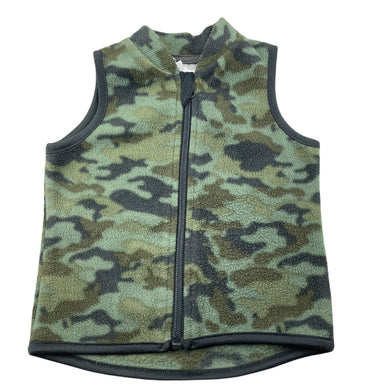 Boys Dymples, camo print lightweight fleece vest, FUC, size 00,  