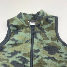 Load image into Gallery viewer, Boys Dymples, camo print lightweight fleece vest, FUC, size 00,  