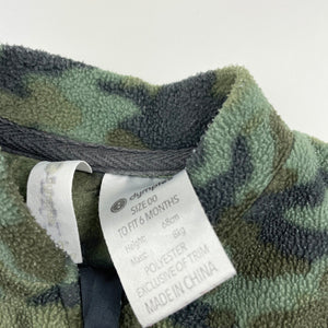 Boys Dymples, camo print lightweight fleece vest, FUC, size 00,  