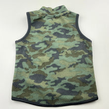 Load image into Gallery viewer, Boys Dymples, camo print lightweight fleece vest, FUC, size 00,  