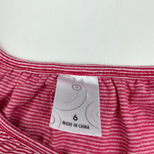 Load image into Gallery viewer, Girls Target, redstripe cotton casual dress, GUC, size 6, L: 60cm