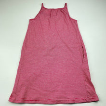 Load image into Gallery viewer, Girls Target, redstripe cotton casual dress, GUC, size 6, L: 60cm