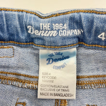 Load image into Gallery viewer, Girls 1964 Denim Co, distressed stretch denim jeans, adjustable, Inside leg: 45.5cm, FUC, size 4,  