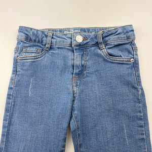 Girls 1964 Denim Co, distressed stretch denim jeans, adjustable, Inside leg: 45.5cm, FUC, size 4,  