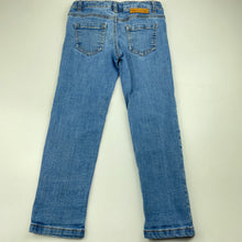 Load image into Gallery viewer, Girls 1964 Denim Co, distressed stretch denim jeans, adjustable, Inside leg: 45.5cm, FUC, size 4,  