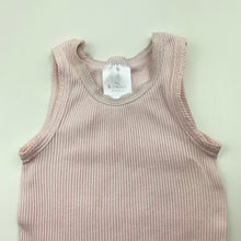 Load image into Gallery viewer, Girls Target, pink ribbed cotton singlet top, GUC, size 000,  