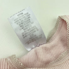 Load image into Gallery viewer, Girls Target, pink ribbed cotton singlet top, GUC, size 000,  