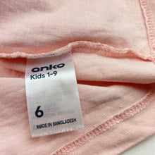 Load image into Gallery viewer, Girls Anko, pink cotton t-shirt / top, EUC, size 6,  
