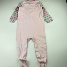 Load image into Gallery viewer, Girls Next, pink cotton coverall / romper, marks on back, FUC, size 0,  