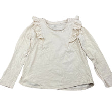 Load image into Gallery viewer, Girls Target, organic cotton ruffle long sleeve top, GUC, size 5,  