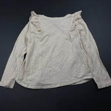 Load image into Gallery viewer, Girls Target, organic cotton ruffle long sleeve top, GUC, size 5,  