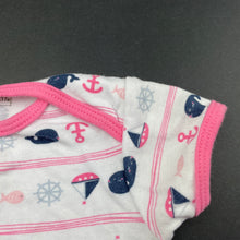 Load image into Gallery viewer, Girls Baby Gear, soft cotton bodysuit / romper, GUC, size 00,  