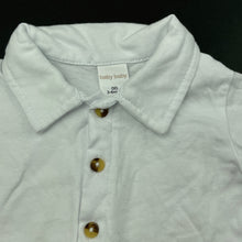 Load image into Gallery viewer, Boys Baby Baby, white cotton short sleeve top, EUC, size 00,  