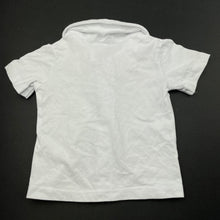 Load image into Gallery viewer, Boys Baby Baby, white cotton short sleeve top, EUC, size 00,  
