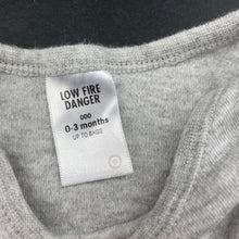 Load image into Gallery viewer, unisex Target, grey soft cotton bodysuit / romper, GUC, size 000,  