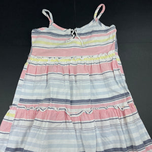 Girls H&T, cotton summer maxi dress, FUC, size 3, L: 65cm