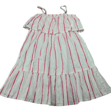 Load image into Gallery viewer, Girls Anko, striped cotton summer dress, EUC, size 6, L: 60cm