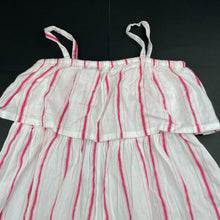 Load image into Gallery viewer, Girls Anko, striped cotton summer dress, EUC, size 6, L: 60cm