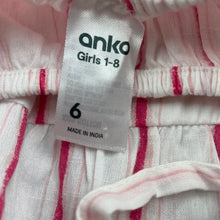 Load image into Gallery viewer, Girls Anko, striped cotton summer dress, EUC, size 6, L: 60cm