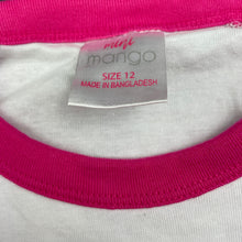 Load image into Gallery viewer, Girls Mango, stretchy cotton t-shirt / top, EUC, size 12,  
