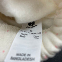 Load image into Gallery viewer, Girls cream, fleece lined ruffle sweater / jumper, EUC, size 0,  