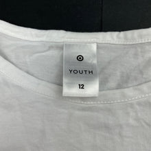 Load image into Gallery viewer, Girls Target, white cotton t-shirt / top, GUC, size 12,  